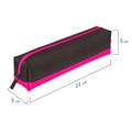 Пенал-косметичка BRAUBERG, мягкий, "Black&Bright", черно-розовый, 21х5х5 см, 229006 229006
