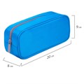 Пенал-косметичка BRAUBERG, мягкий, "KING SIZE BLUE", 20х8х9 см, 229018 229018