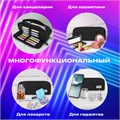 Пенал-органайзер BRAUBERG, 2 откидные планки, полиэстер, 23x9х7 см, "Total black", 272317 272317