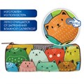 Пенал-тубус BRAUBERG, с эффектом Soft Touch, мягкий, "Cats", 22х8 см, 229008 229008