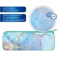 Пенал-тубус BRAUBERG, с эффектом Soft Touch, мягкий, "Mint marble", 22х8 см, 271568 271568