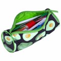 Пенал-тубус BRAUBERG, с эффектом SOFT TOUCH, полиэстер, "Black Avocado", 22х8 см, 270061 270061