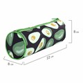 Пенал-тубус BRAUBERG, с эффектом SOFT TOUCH, полиэстер, "Black Avocado", 22х8 см, 270061 270061