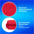 Пенал-тубус ПИФАГОР на молнии, текстиль, красный, 20х5 см, 104387 104387