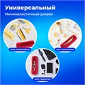 Пенал-тубус ПИФАГОР на молнии, текстиль, красный, 20х5 см, 104387 104387