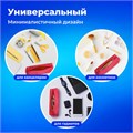 Пенал-тубус ПИФАГОР на молнии, ткань, красный, 20х5 см, 272256 272256