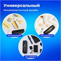 Пенал-тубус ПИФАГОР на молнии, ткань, черный, 20х5 см, 272255 272255