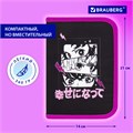 Пенал BRAUBERG с наполнением, 1 отделение, 1 откидная планка, 24 предмета, 21х14 см, "Anime movie", 272349 272349