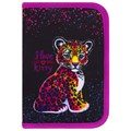Пенал BRAUBERG с наполнением, 1 отделение, 1 откидная планка, 24 предмета, 21х14 см, "Leopard", 272350 272350