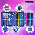 Пенал BRAUBERG с наполнением, 1 отделение, 1 откидная планка, 24 предмета, 21х14 см, "Sweet dreams", 270720 270720