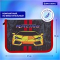 Пенал BRAUBERG с наполнением, 1 отделение, 1 откидная планка, 24 предмета, 21х14 см, "Yellow car", 229292 229292