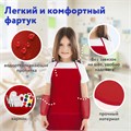 Набор для уроков труда ПИФАГОР, клеенка ПВХ, накидка фартук с нарукавниками, красная, 227061 227061