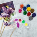 Палитра для рисования BRAUBERG KIDS, прозрачная, овальная, 10 ячеек (6 ячеек для красок и 4 для смешивания), европодвес, 192354 192354