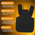 Накидка фартук с нарукавниками для труда ПИФАГОР, 3 кармана, уменьшенный размер, 39х49 см, черный, 270921 270921