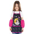 Фартук с нарукавниками для уроков труда BRAUBERG KIDS, 45x54 см, 2 кармана, "Moon girl", 271637 271637