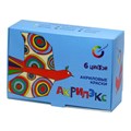 Краски акриловые "Акрилэкс", 6 цветов по 20 мл, в баночках, 24-6.20-50 190329