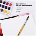 Кисть ПИФАГОР, ПОНИ, круглая, № 9, деревянная лакированная ручка, колпачок, пакет с подвесом, 200838 200838