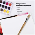 Кисть ПИФАГОР, ЩЕТИНА, плоская, № 14, деревянная лакированная ручка, пакет с подвесом, 200876 200876