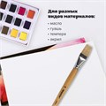 Кисть ПИФАГОР, ЩЕТИНА, плоская, № 18, деревянная лакированная ручка, пакет с подвесом, 200878 200878