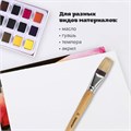 Кисть ПИФАГОР, ЩЕТИНА, плоская, № 22, деревянная лакированная ручка, пакет с подвесом, 200880 200880
