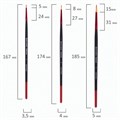 Кисти BRAUBERG PREMIUM, набор 10 шт. (синтетика, круглые № 1, 2, 3, 5, 8, плоские № 2, 4, 6, 8, 10), 201027 201027