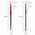 Кисти BRAUBERG PREMIUM, набор 10 шт. (синтетика, круглые № 1, 2, 3, 5, 8, плоские № 2, 4, 6, 8, 10), 201027 201027