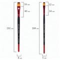 Кисти BRAUBERG PREMIUM, набор 10 шт. (синтетика, круглые № 1, 2, 3, 5, 8, плоские № 2, 4, 6, 8, 10), 201027 201027