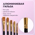 Кисти синтетика BRAUBERG, НАБОР 10 шт., черные (Круглые; Овальные; Плоские; Лайнеры), 201028 201028