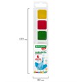 Краски акварельные BRAUBERG KIDS, медовые, 6 цветов, квадратные кюветы, пластиковый пенал, 192281 192281