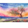 Краски акварельные ЮНЛАНДИЯ "ЮНЫЙ ВОЛШЕБНИК", медовые, 24 цвета, круглые кюветы, пластик, 192359 192359