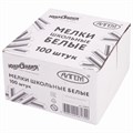 Мел белый квадратный 100 штук, ЮНЛАНДИЯ (Алгем), картонная упаковка, 229070 229070