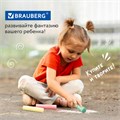 Мел в ведерке для рисования на асфальте 20 штук, 5 цветов, цветной круглый, BRAUBERG, 223557 223557