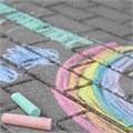 Мел в ведерке для рисования на асфальте 8 штук, цветной круглый, BRAUBERG KIDS, 272772 272772