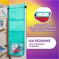 Кармашки-органайзер в шкафчик для детского сада ЮНЛАНДИЯ, 5 карманов, 21х68 см, "Bunnies", 271429 271429