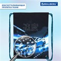 Мешок для обуви BRAUBERG PREMIUM, карман, подкладка, светоотражайка, 43х33 см, Night race, 272425 272425