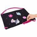 Мешок для обуви BRAUBERG PREMIUM, карман, подкладка, светоотражайка, 43х33 см, Space sweets, 272422 272422