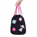 Мешок для обуви BRAUBERG PREMIUM, карман, подкладка, светоотражайка, 43х33 см, Space sweets, 272422 272422