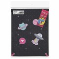 Мешок для обуви BRAUBERG PREMIUM, карман, подкладка, светоотражайка, 43х33 см, Space sweets, 272422 272422