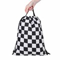 Мешок для обуви BRAUBERG большой удобный с ручкой, 51х41 см, "Black and white", 271595 271595