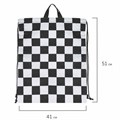 Мешок для обуви BRAUBERG большой удобный с ручкой, 51х41 см, "Black and white", 271595 271595