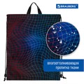 Мешок для обуви BRAUBERG большой удобный с ручкой, 51х41 см, "Neon web", 271596 271596