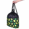 Мешок для обуви BRAUBERG БОЛЬШОЙ, с ручкой, карман на молнии, сетка, 49х41 см, "Avocado", 271058 271058