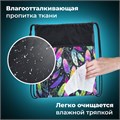 Мешок для обуви BRAUBERG БОЛЬШОЙ, с ручкой, карман на молнии, сетка, 49х41 см, "Feathers", 271057 271057