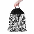 Мешок для обуви BRAUBERG БОЛЬШОЙ, с ручкой, карман на молнии, сетка, 49х41 см, "Zebra", 271611 271611