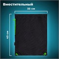 Мешок для обуви BRAUBERG плотный, карман на молнии, подкладка, 43х33 см, "Neon Green", 271625 271625