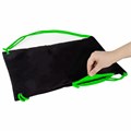 Мешок для обуви BRAUBERG плотный, карман на молнии, подкладка, 43х33 см, "Neon Green", 271625 271625