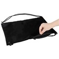 Мешок для обуви BRAUBERG плотный, карман на молнии, подкладка, 43х33 см, Total Black, 272427 272427