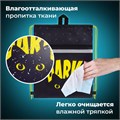 Мешок для обуви BRAUBERG, с петлей, светоотражающая полоса, 2 отделения, 46х36 см, Dark cat, 272394 272394