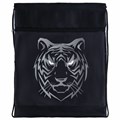 Мешок для обуви BRAUBERG, с петлёй, карман на молнии, 47х37 см, "Tiger", 271610 271610