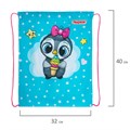 Мешок для обуви ПИФАГОР, 1 отделение, 40х32 см, "Smart penguin", 271602 271602